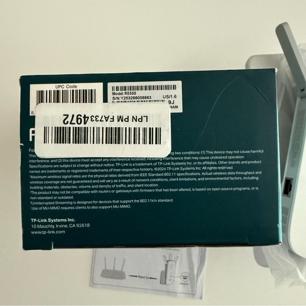 TP-Link AC1900 Extender RE550 1900Mbps Wireless Router - Picture 6 of 7